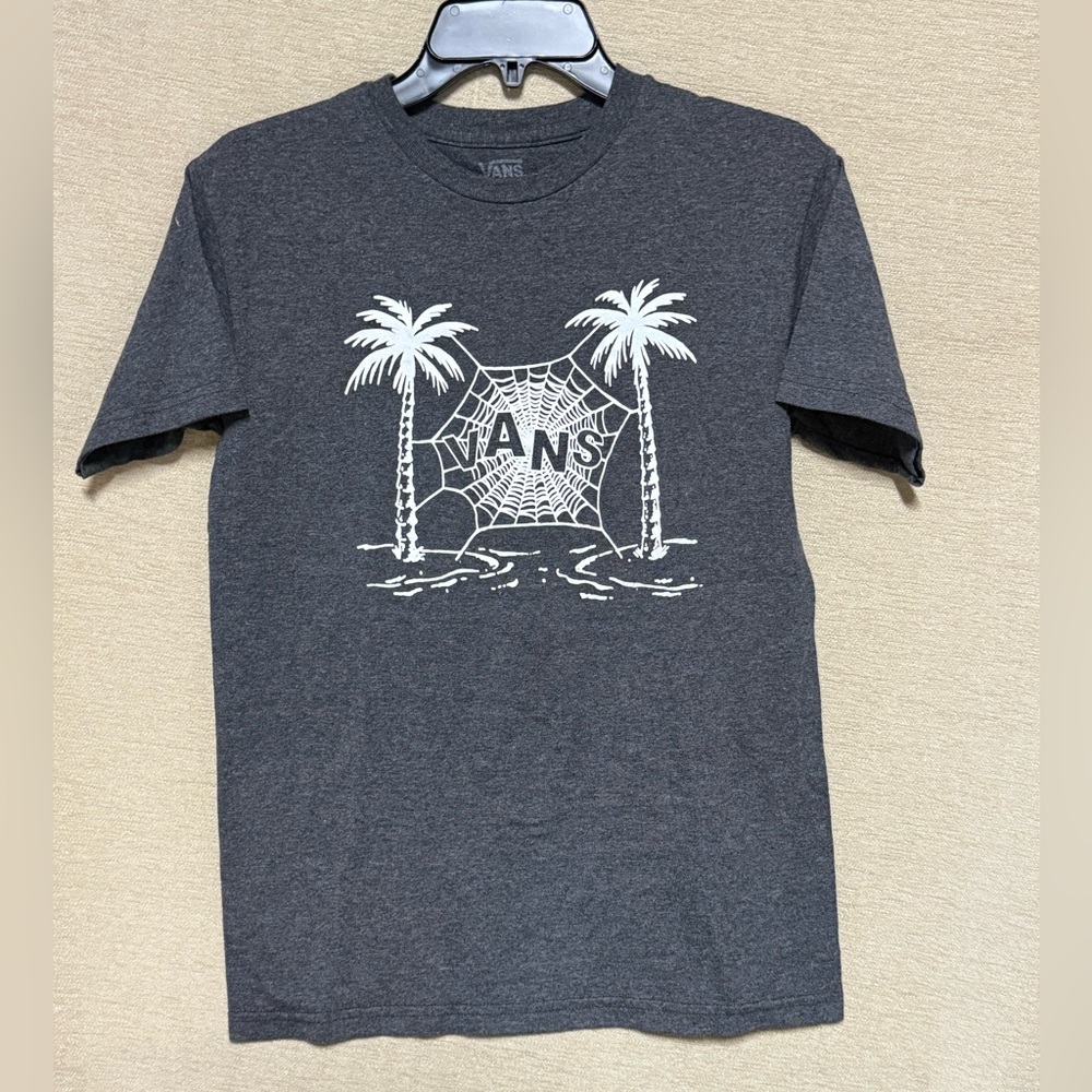 Vans Charcoal Palm Tree Graphic Tee